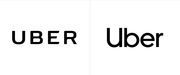 Xu hướng tối giản hóa Logo - (Uber).